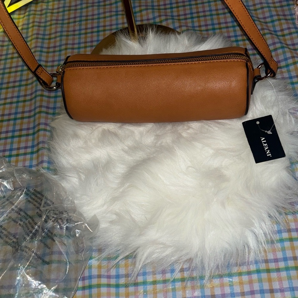 NWT Alfani Tan Crossbody Bag